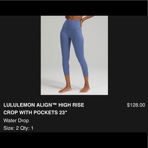 23” align leggings with pocket